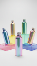 Iridescent Glass Water Bottle