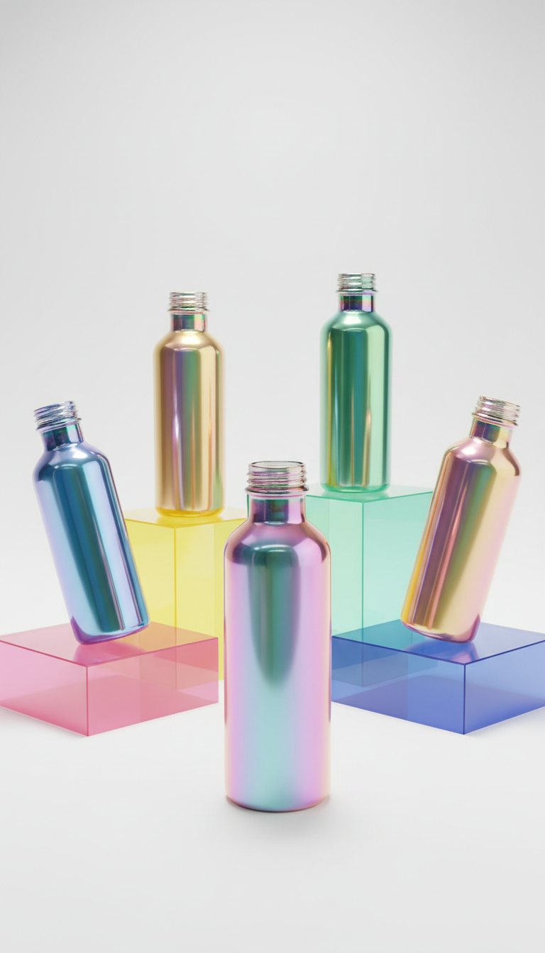 Iridescent Glass Water Bottle