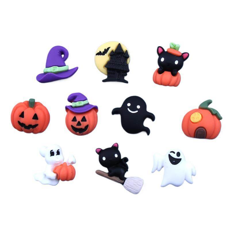 Halloween Resin Accessory Decoration Material Keychain