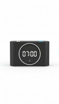 Graphite black minimalist alarm clock
