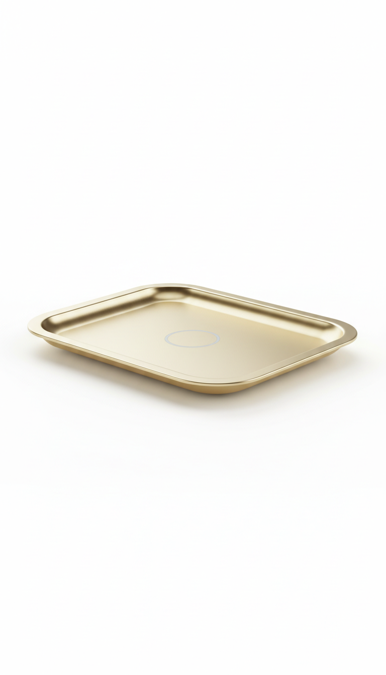 Champagne gold wireless charging tray